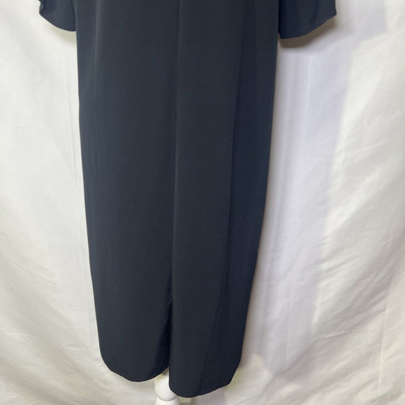 Eileen Fisher Jersey T-Shirt Midi Dress Women's Sz Medium Short Sleeve Black - Picture 6 of 14